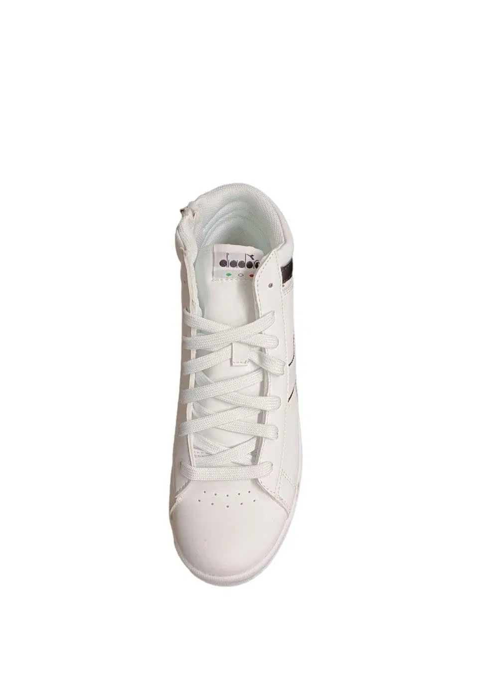 Детские кроссовки с синтетическим верхом Game P High GS Diadora, White — фото 4
