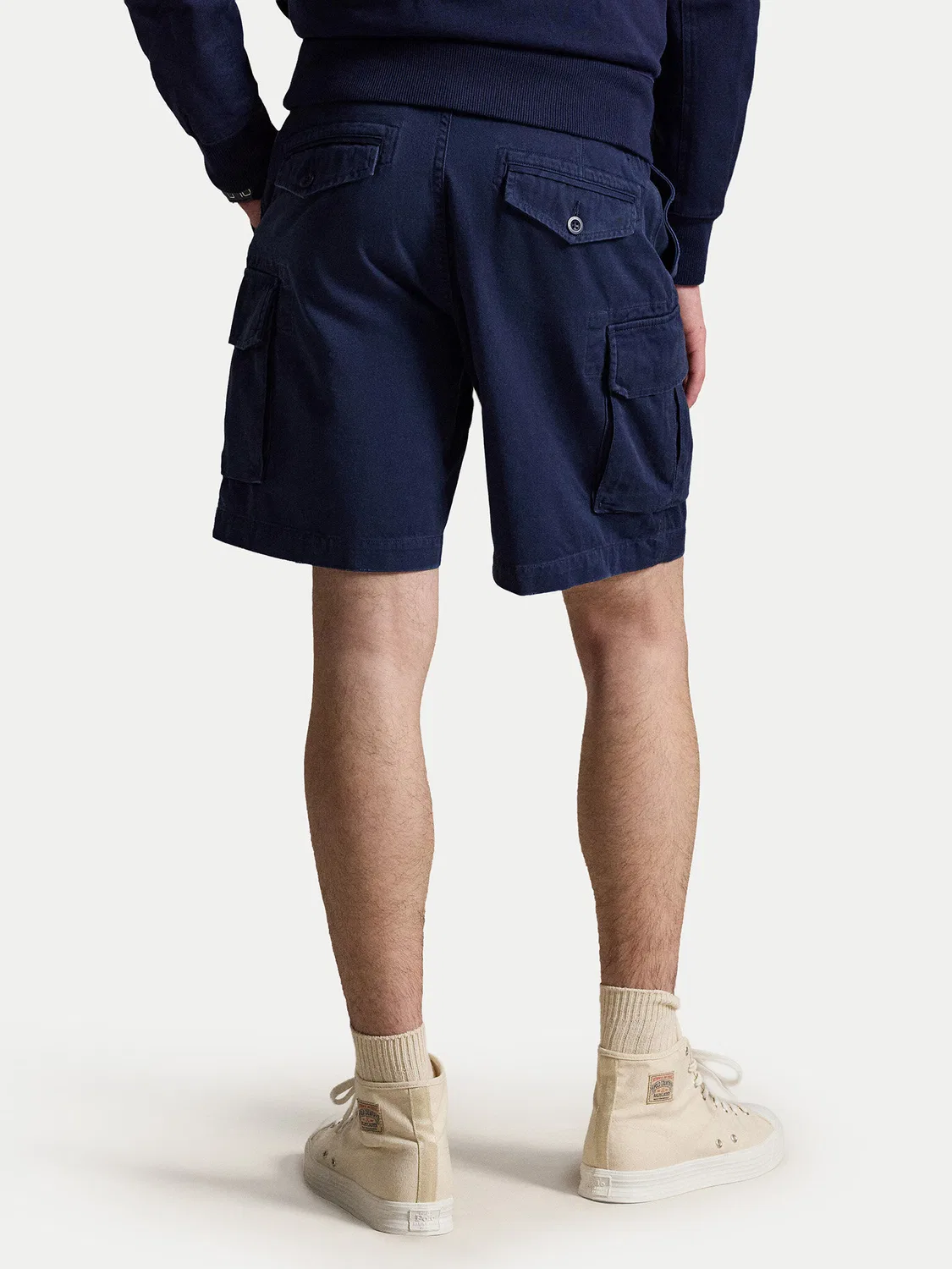 Мужские шорты из ткани свободного кроя Polo Ralph Lauren, темно-синий — фото 3