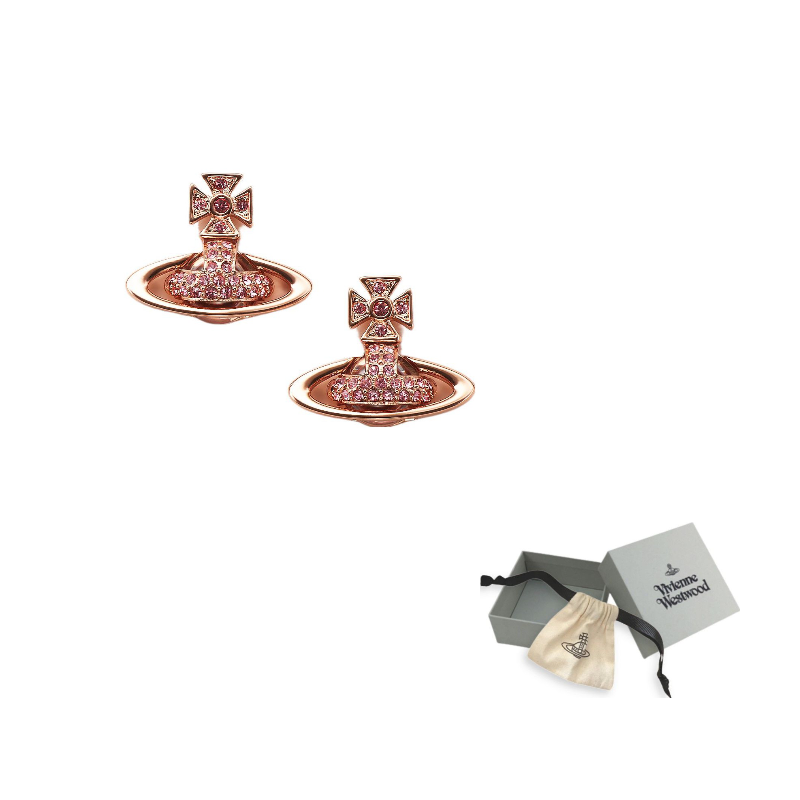 

Серьги-гвоздики женские Vivienne Westwood, розовое золото