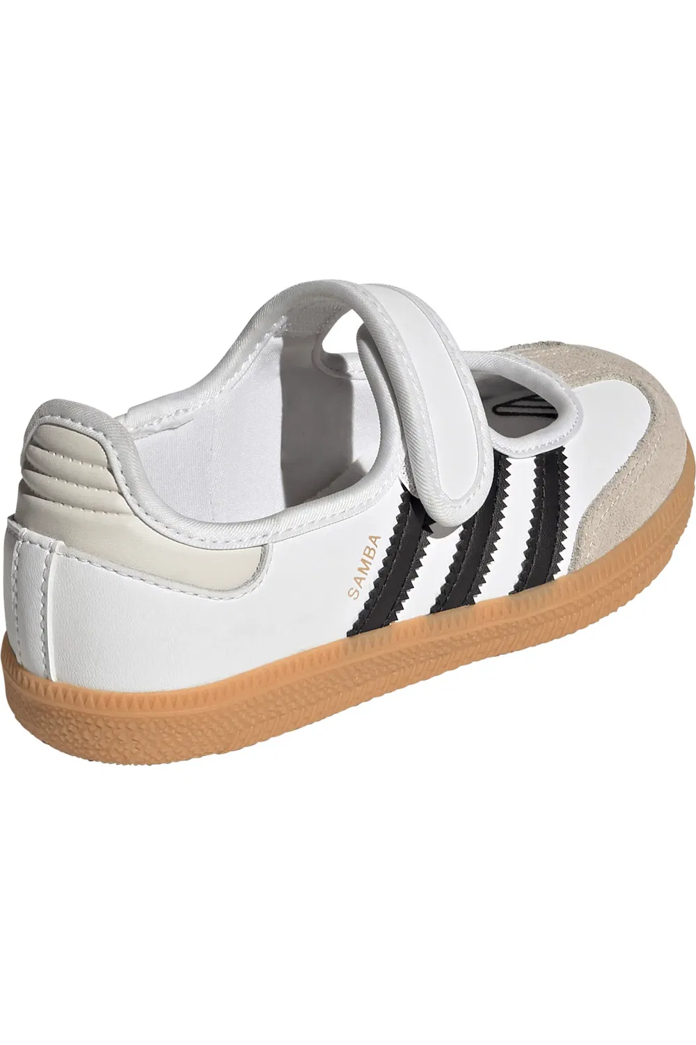 Детские кеды с ремешком Mary Jane Samba adidas, Ftwwht/Cbl — фото 2