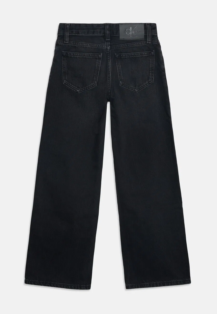 Джинсы Calvin Klein Jeans с широкими штанинами, черные — фото 3