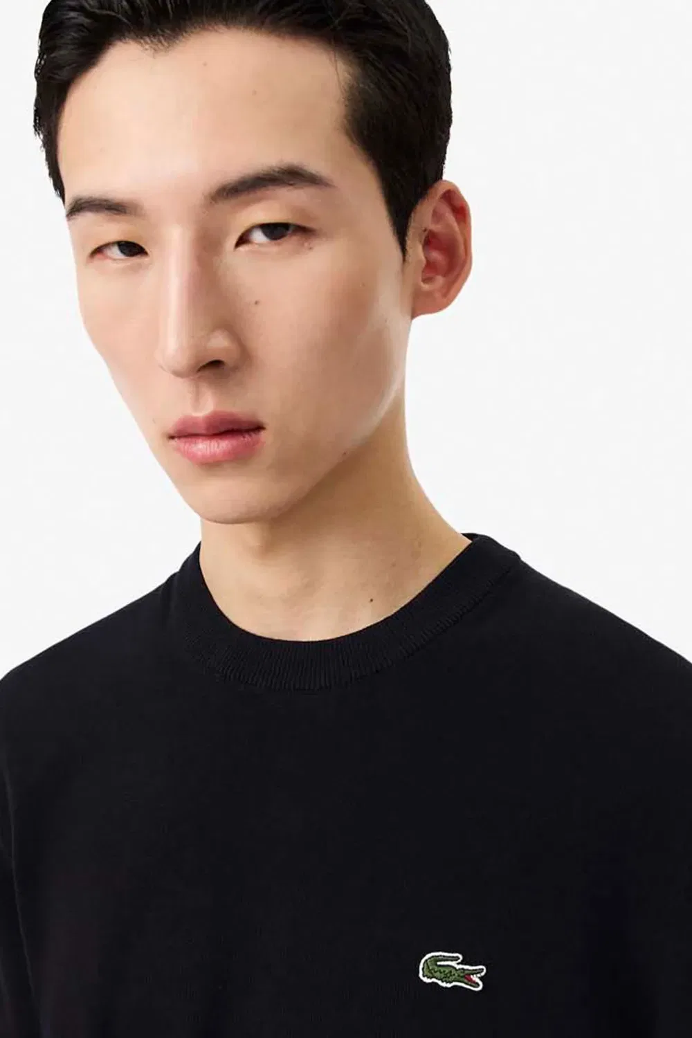 Свитер с круглым вырезом Lacoste, Black — фото 4