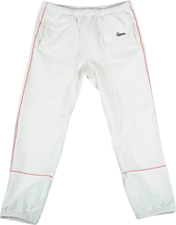 

Спортивные брюки Supreme Piping Sweatpant 'White', белый