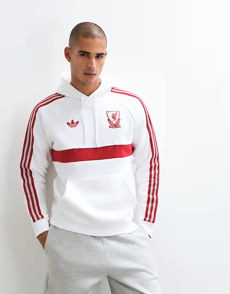 Худи-свитшот Adidas Performance Liverpool FC Originals, белый — фото 4