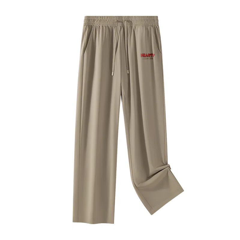 Детские брюки прямого кроя из льняного шелка MINISO, Ice Silk Cooling Khaki