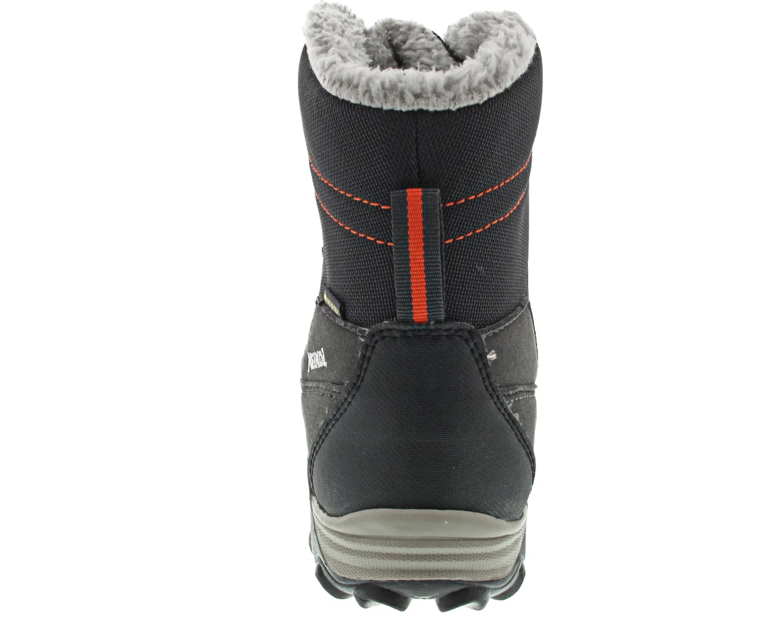 Детские зимние ботинки для мальчиков на шнуровке Winterstiefel Yolup Junior Gtx Meindl, Black Schwarz Orange 001 — фото 2