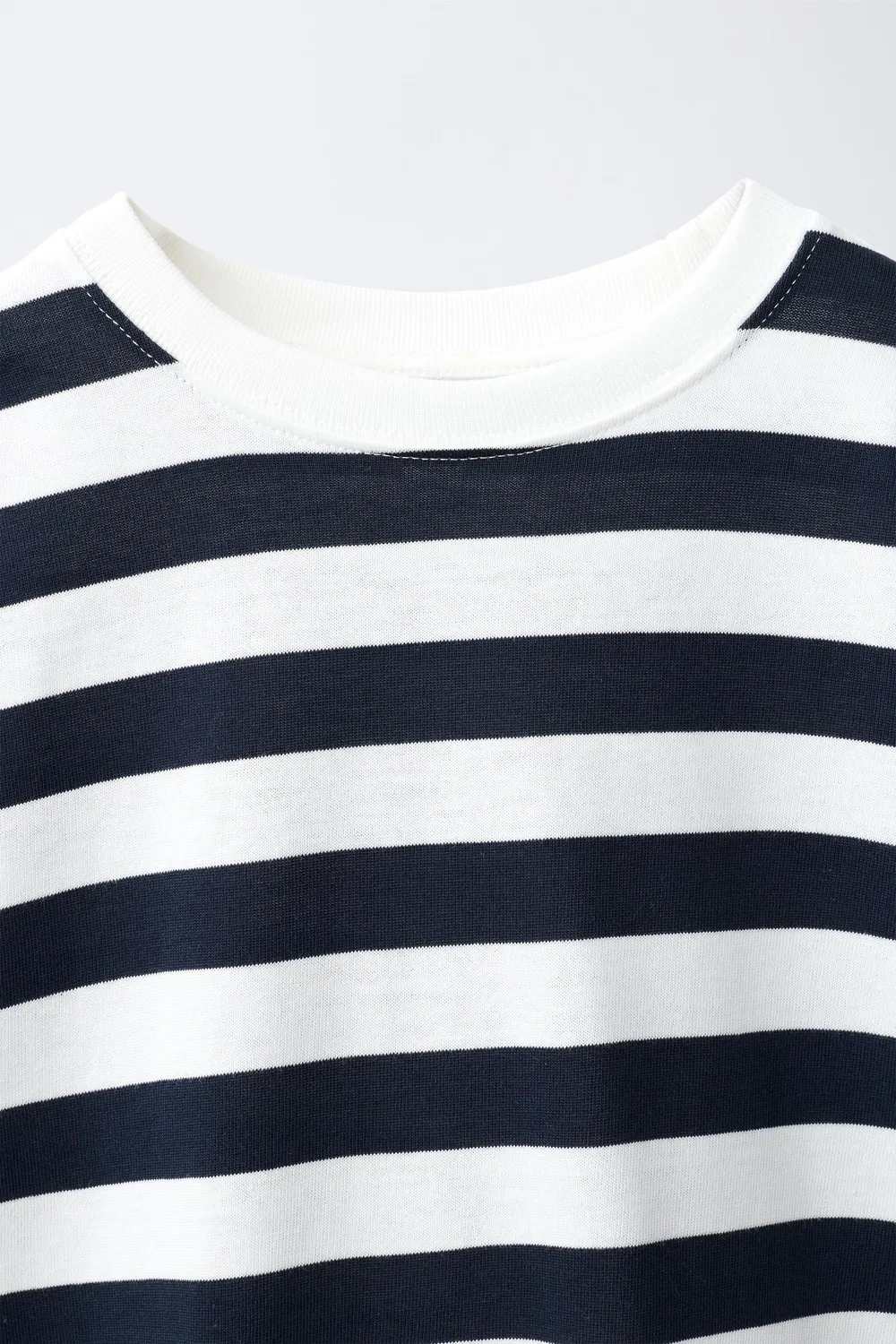Полосатая футболка ZARA, Blue/White — фото 3