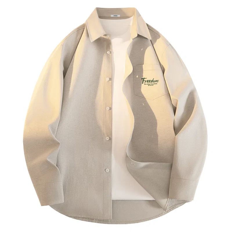 Детская рубашка с воротником MINISO, Heavyweight Oxford Apricot