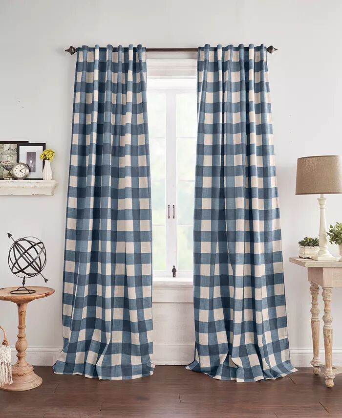 

Затемняющая штора Grainger Buffalo Check 52 x 95 дюймов Elrene, синий