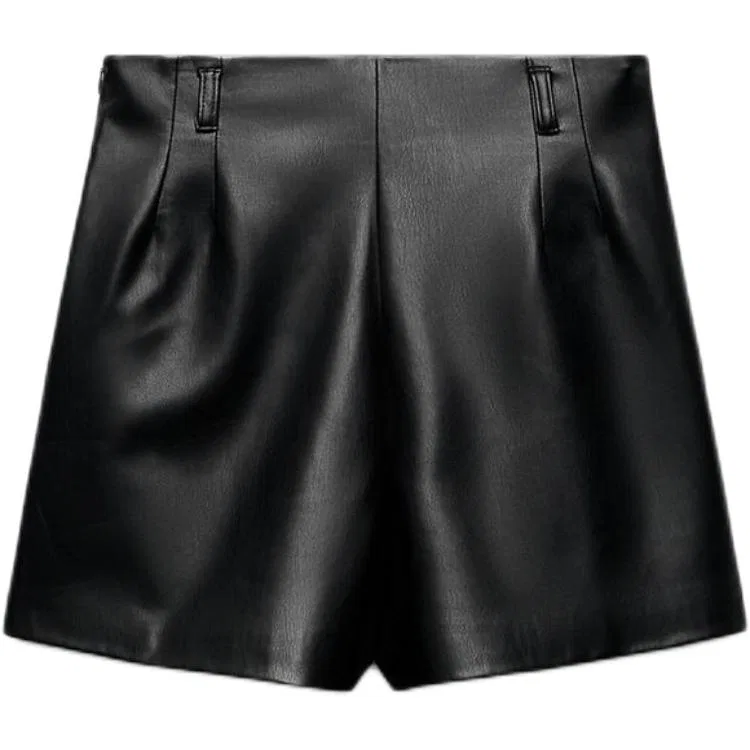 Женские шорты повседневные Black ZARA, Черный — фото 3