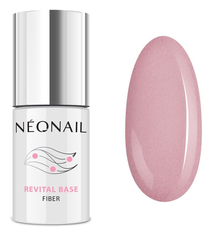 

Гель Base Coat для гелевых и акриловых ногтей NeoNail Revital Base Fiber, оттенок Blinking Cover Pink 7,2 мл