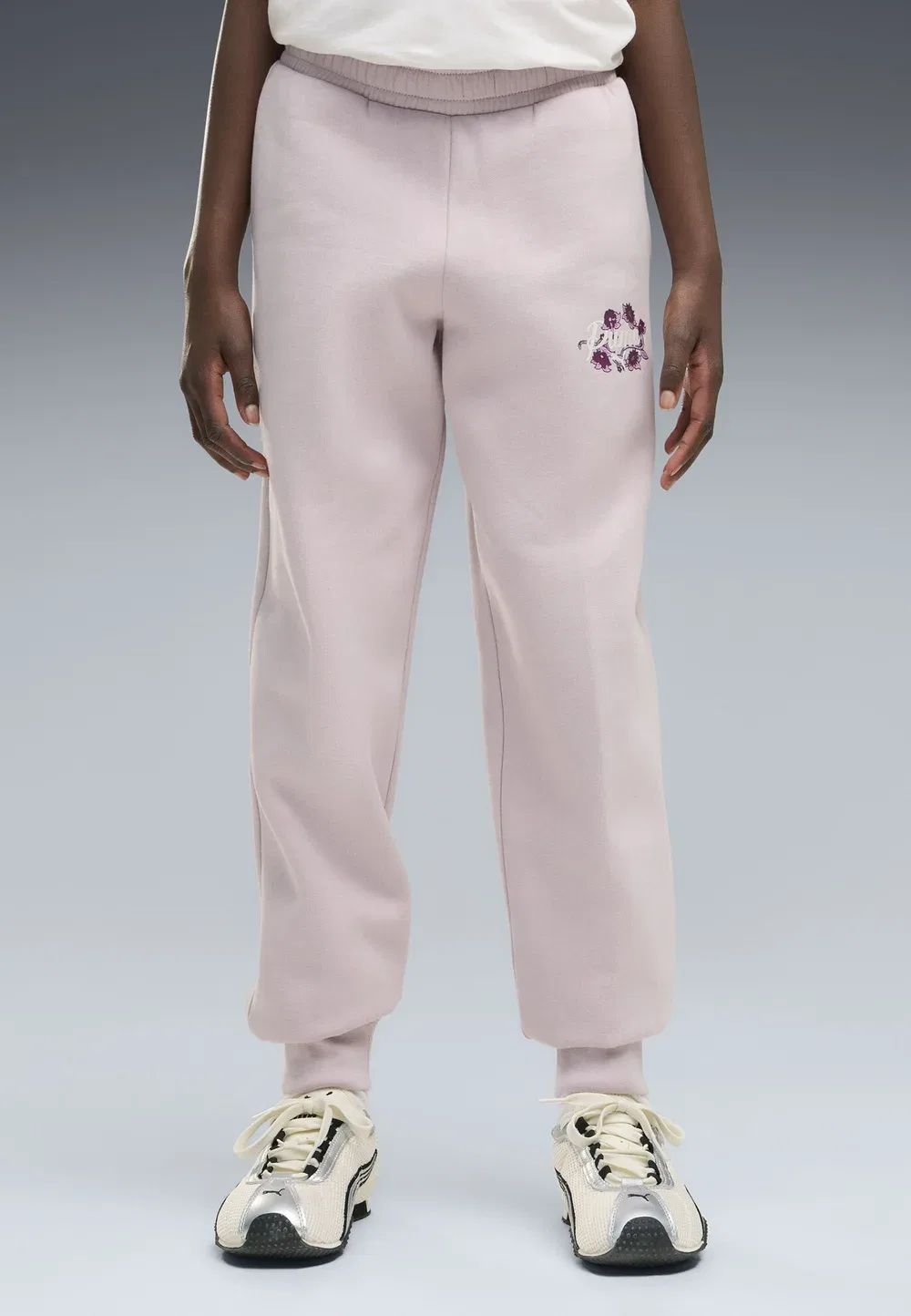 Спортивные штаны Ess nature 2.0 graphic sweatpants fl - спортивные штаны Puma, Misty Pink — фото 3