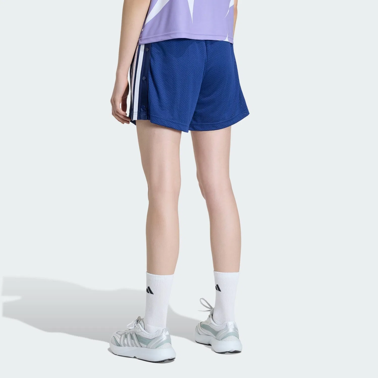 Мужские шорты из сетки Stadium Mesh Shorts Adidas, Dunkelblau — фото 3