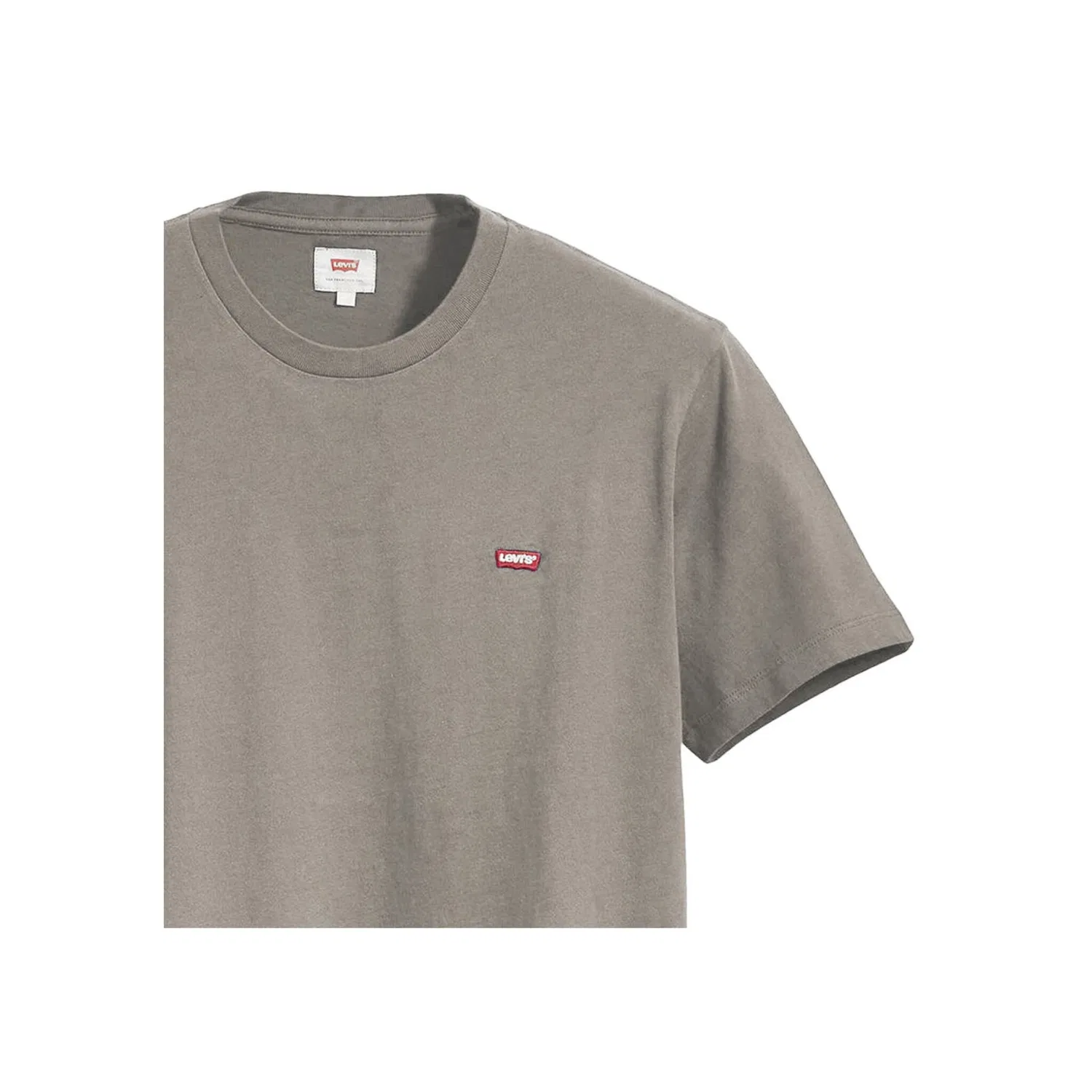 Мужская классическая футболка с круглым вырезом Levi's, Khaki — фото 2