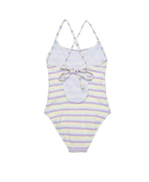 Детский купальник для девочек без рукавов Lollipop Textured Criss Cross Back Adjustable One Piece Gottex Kids, Lollipop-Multi — фото 2