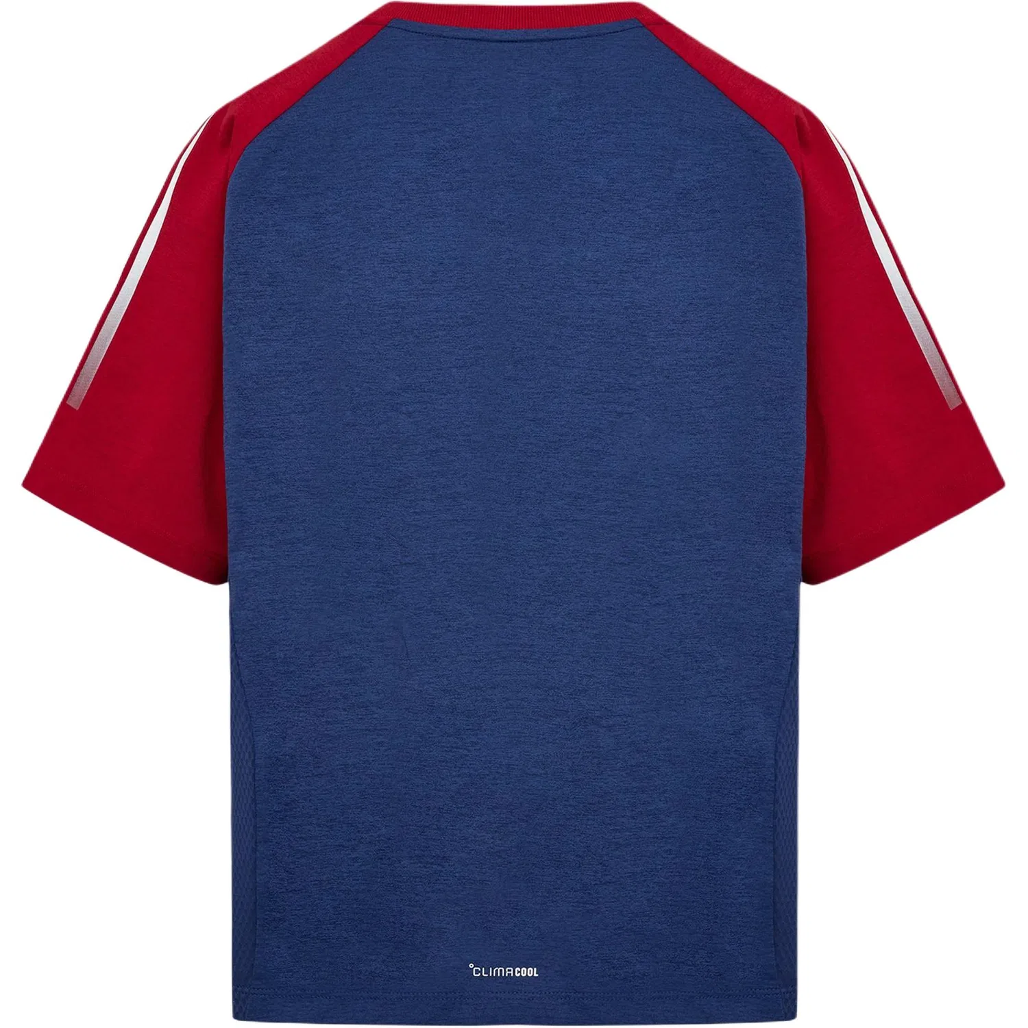 Детская быстросохнущая футболка с круглым вырезом Adidas, Technology Indigo/Victory Red — фото 3
