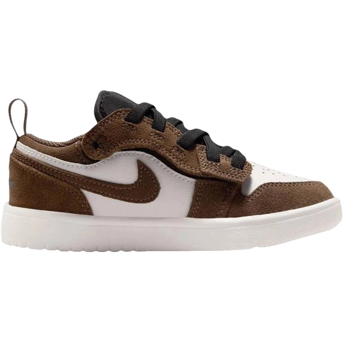 Детские кроссовки для мальчиков кожаные Air Jordan 1 Jordan, White Brown — фото 3