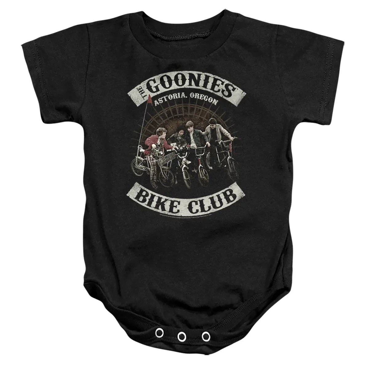 Детское боди с коротким рукавом The Goonies Bike Club The Goonies, Black