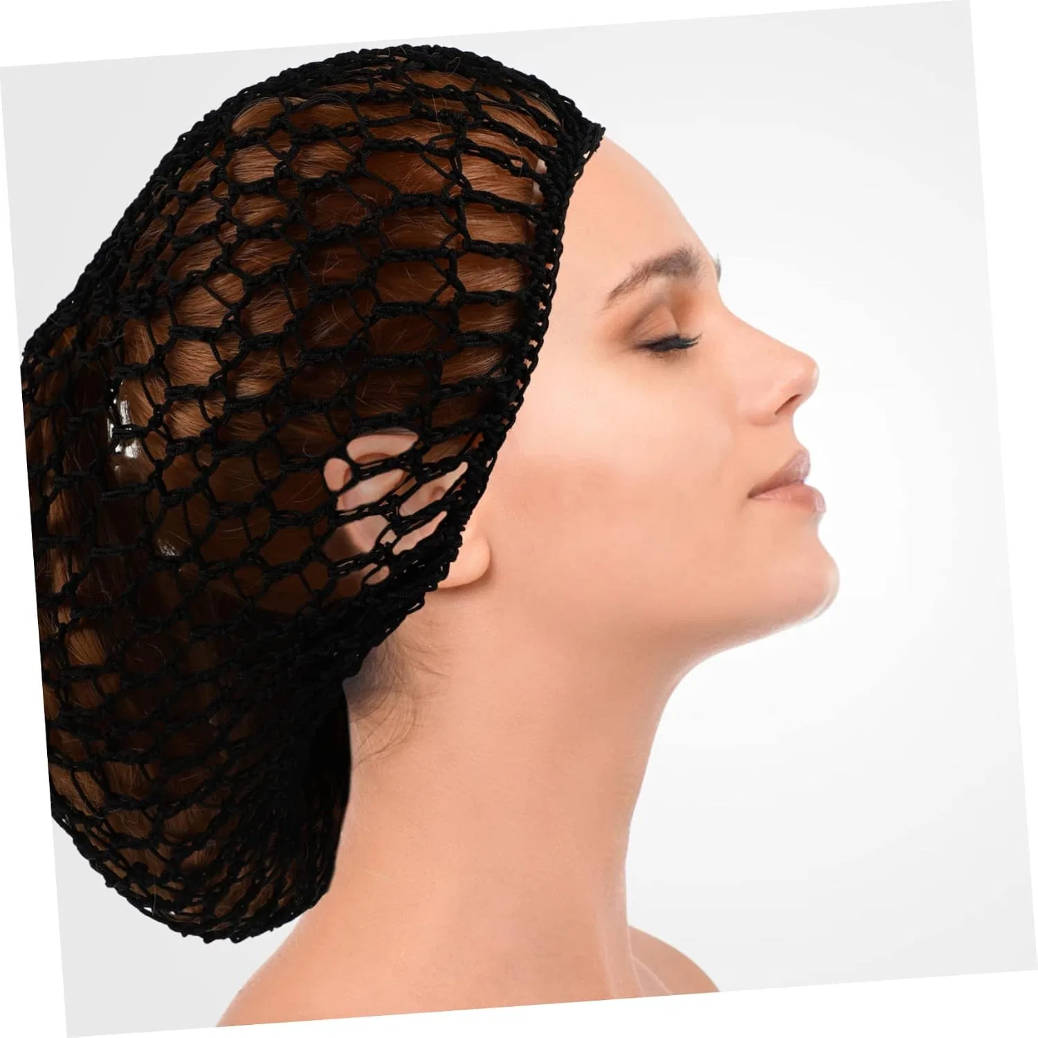 Шапочка для душа Breathable Mesh, Beatifufu, 1 шт, 22x18 cm, Black — фото 4