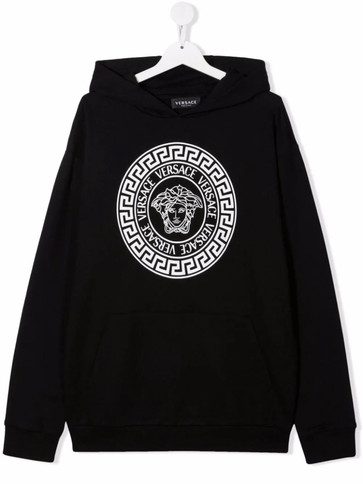 

Versace Kids худи с логотипом Medusa, черный