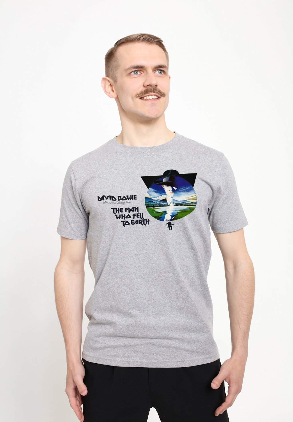 

Футболка с принтом THE MAN WHO FELL TO EARTH DAVID BOWIE Henry Tiger, цвет Heather Grey