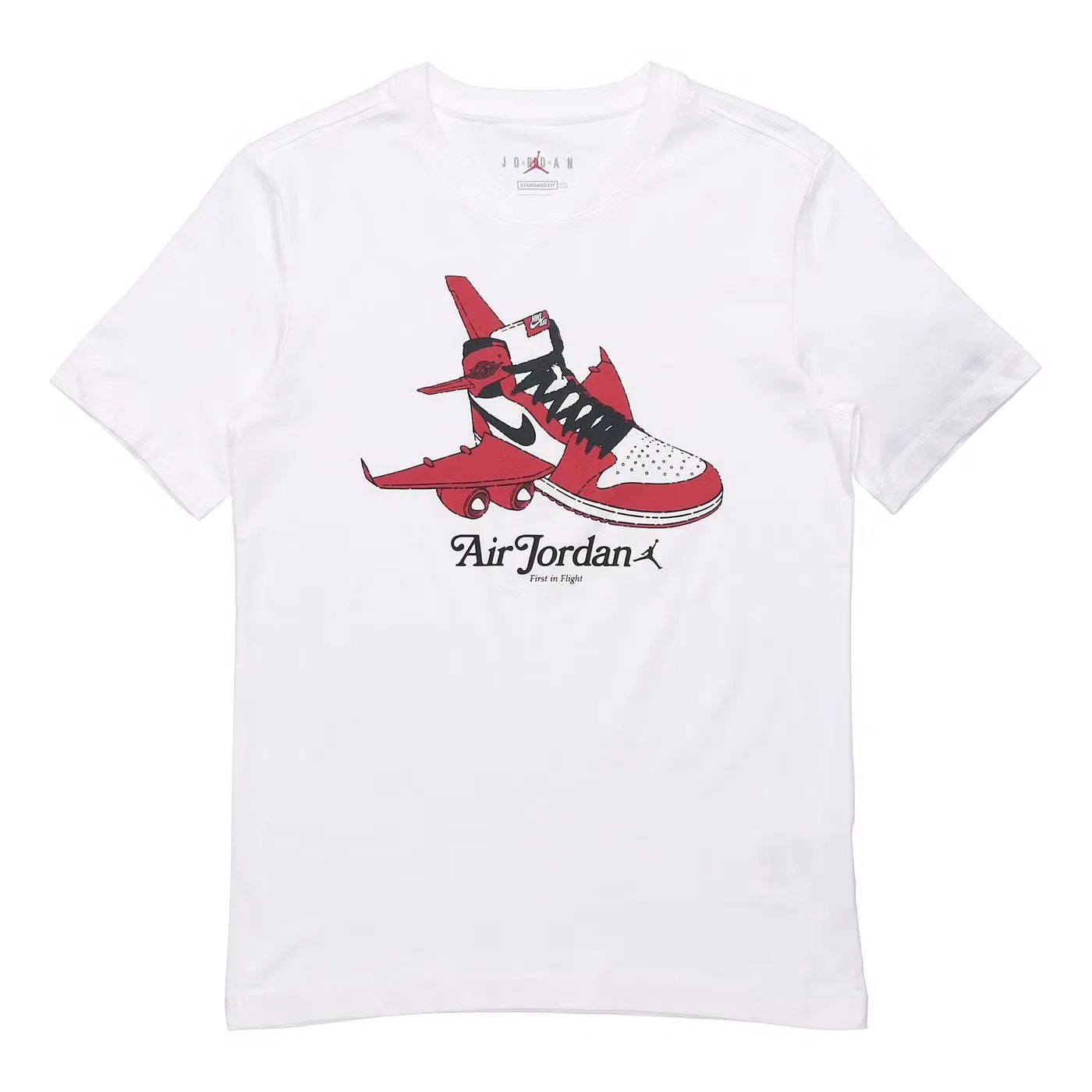 Футболка баскетбольная с принтом Chicago Air Jordan, белый