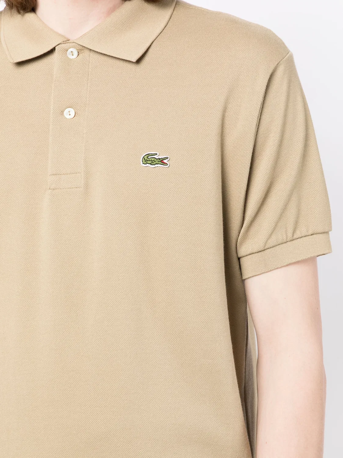 Поло с Вышитым Логотипом Lacoste, коричневый — фото 4