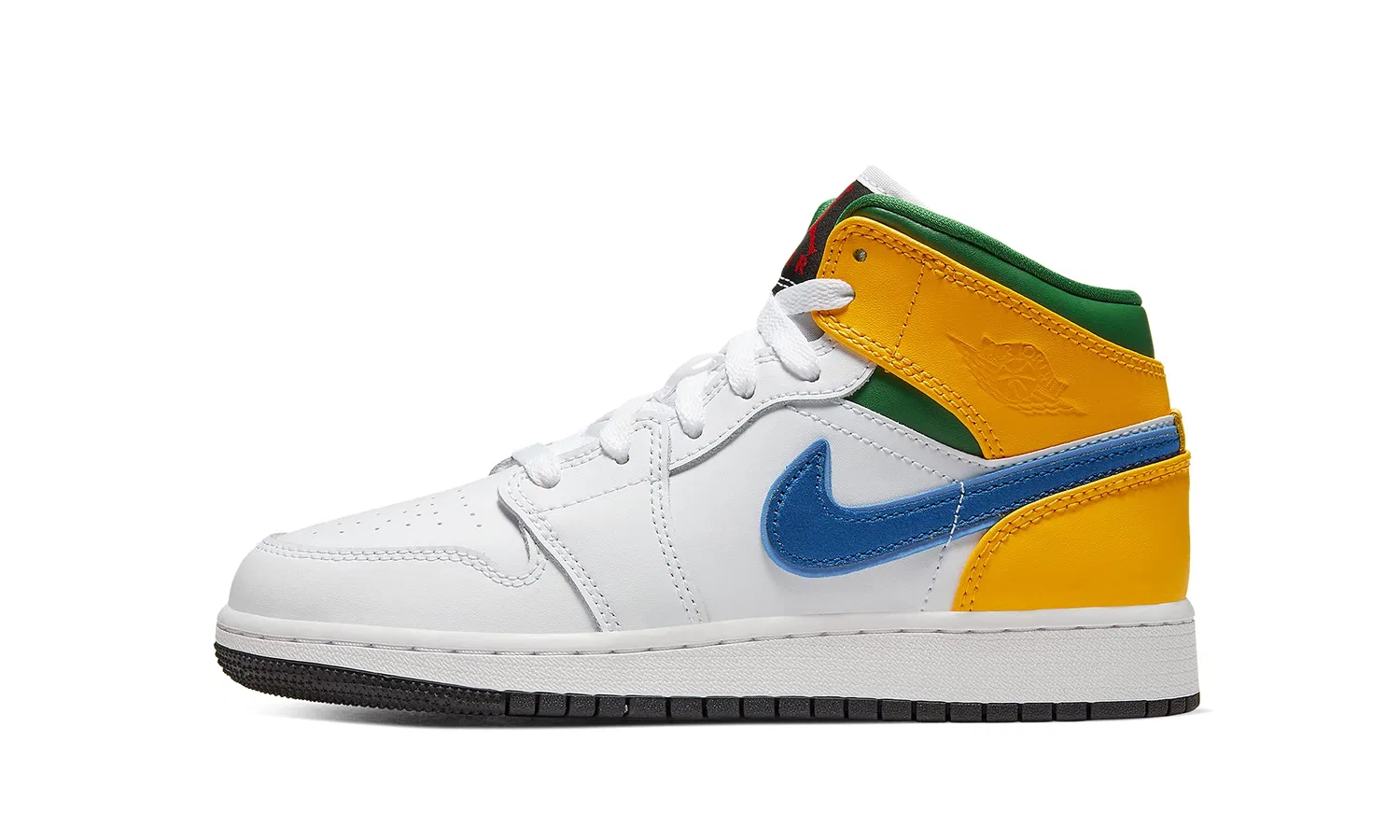 Детские кроссовки для мальчиков высокие NIKE 554725-128, White Court Purple Total Orange — фото 2