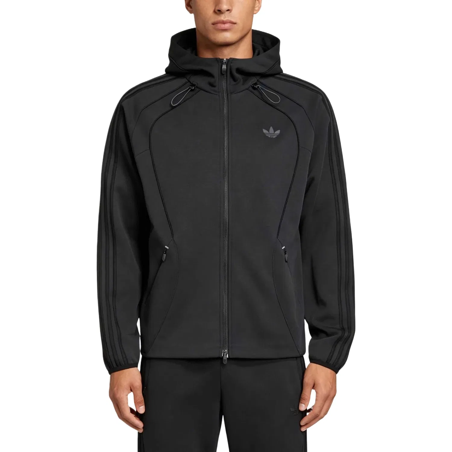 Мужское худи с длинным рукавом Spacer Teamgeist 26 Cutline Fullzip Adidas, черный — фото 2