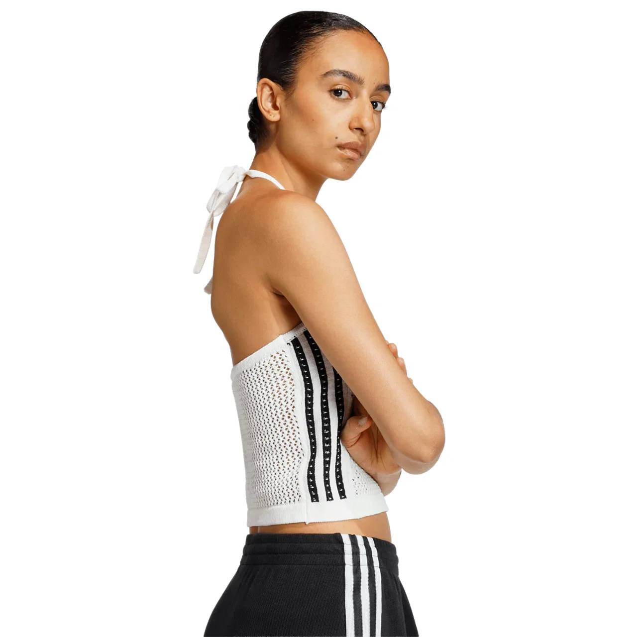 Женский топ Crochet Adidas, цвет Off White — фото 4