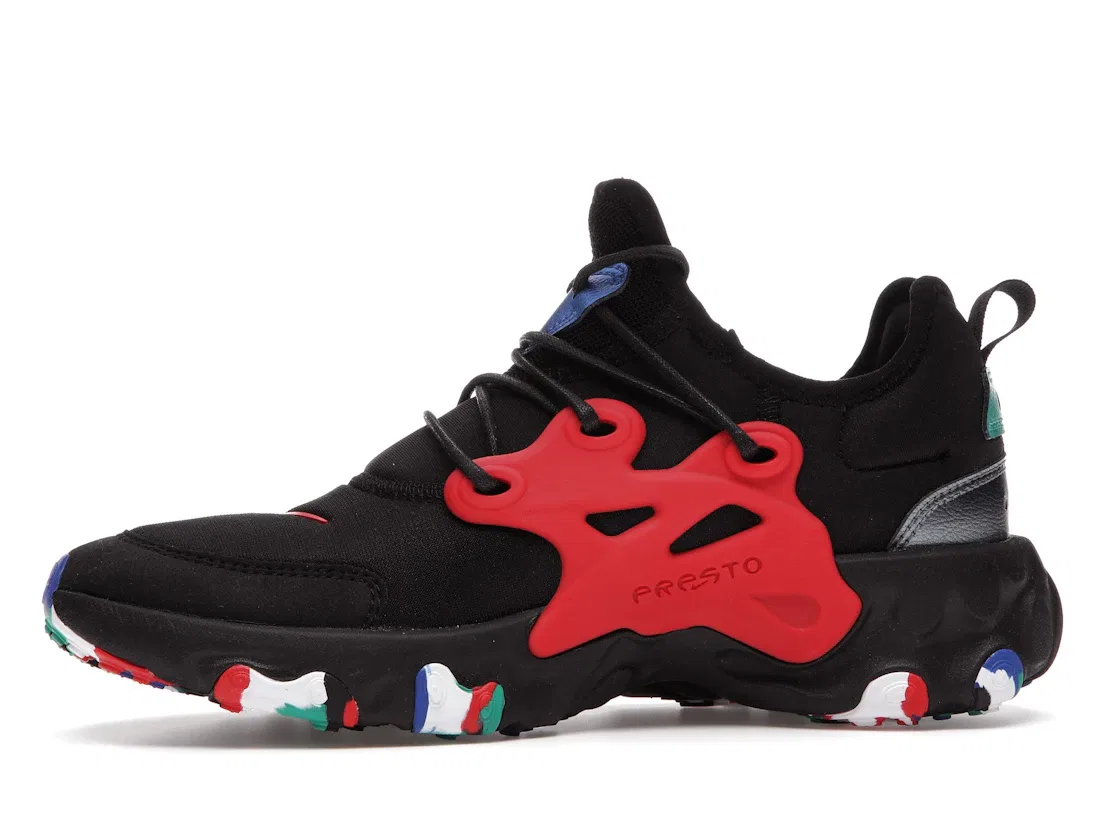 Детские кроссовки Lifestyle Nike React Presto Nike, Black/University Red-Multi — фото 3