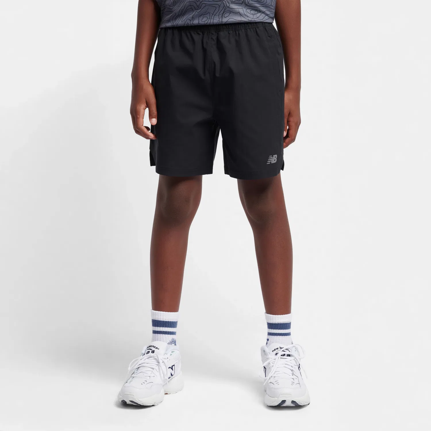 Детские спортивные шорты с светоотражающими деталями NB Essential Athletic New Balance, Black