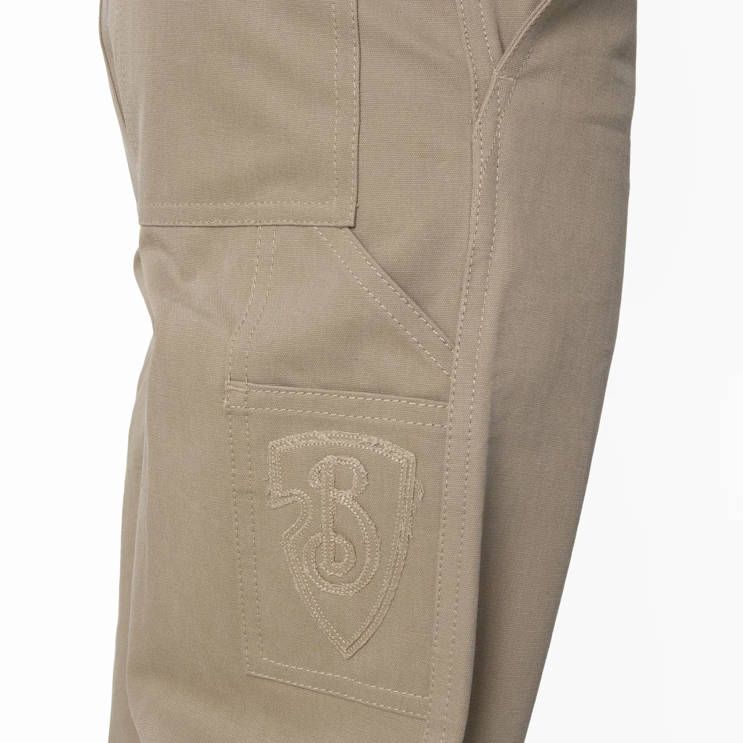 Брюки карпентер из хлопка Cotton Carpenter Trousers Burberry, Oyster — фото 3