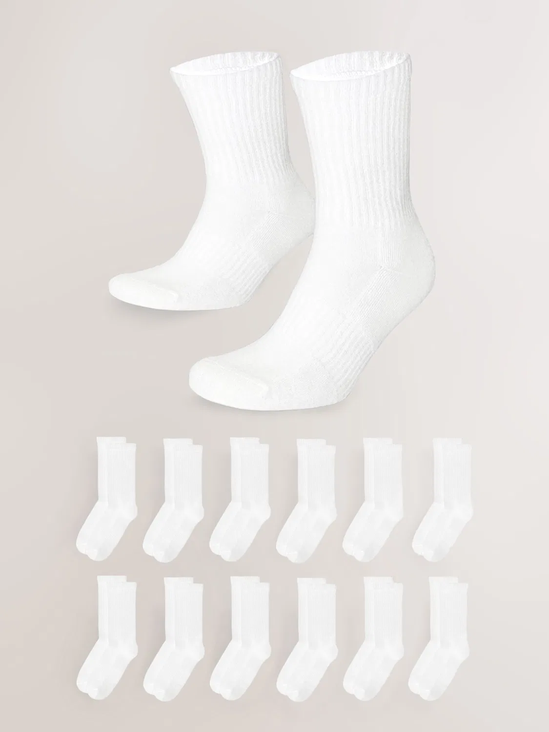 Носки спортивные, 12 пар, Essential Sports Socks Next, белый
