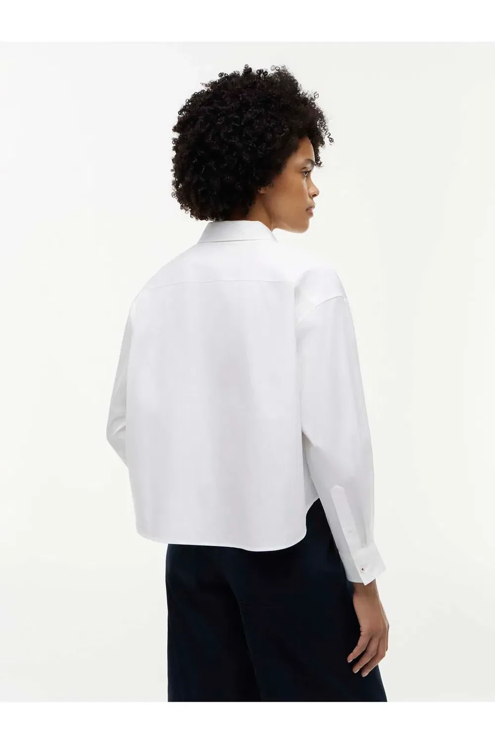 Женская рубашка из поплина с длинным рукавом Tommy Hilfiger, White — фото 4