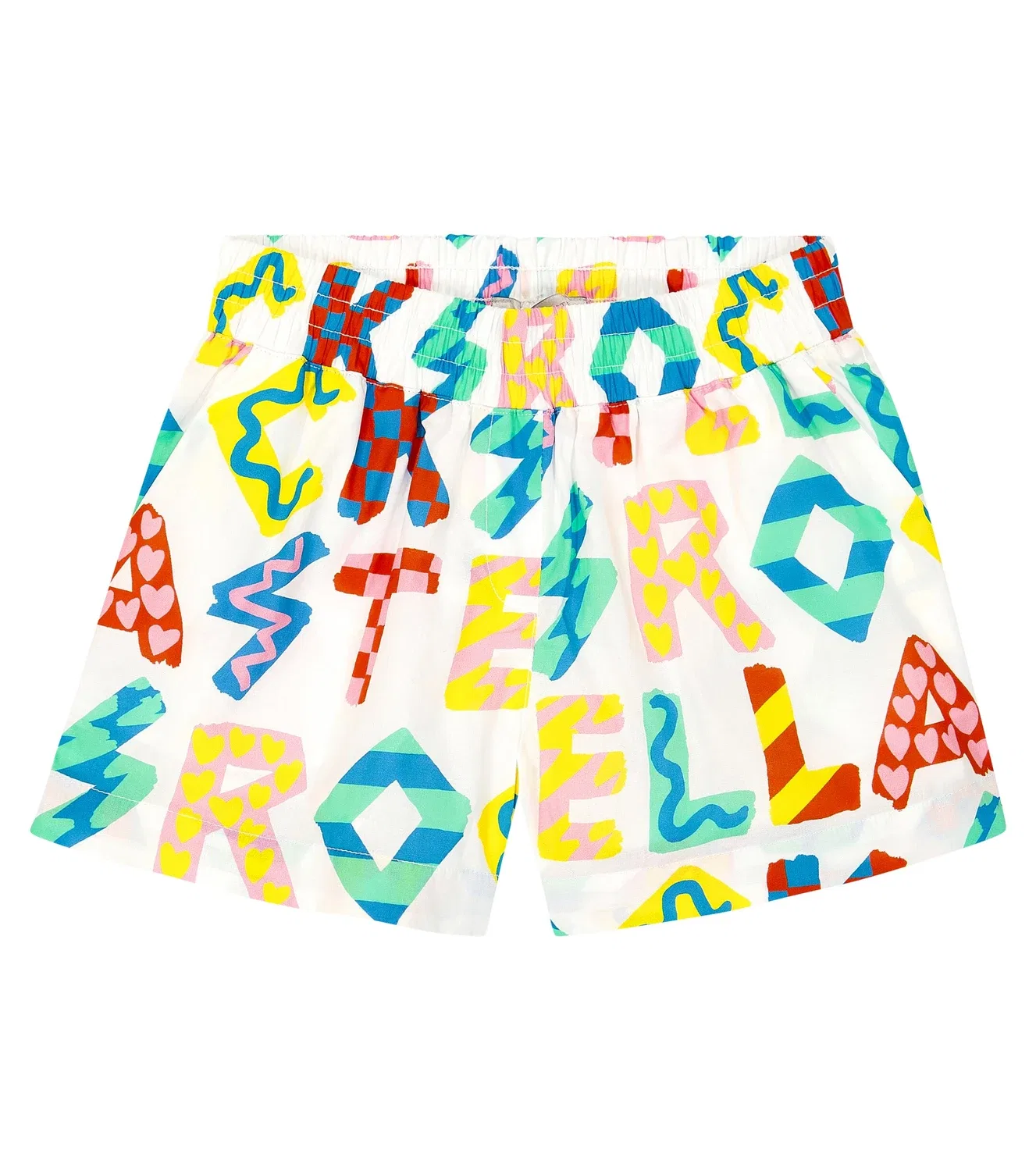Шорты хлопковые с принтом Stella Rocks, Stella Mccartney Kids, черный