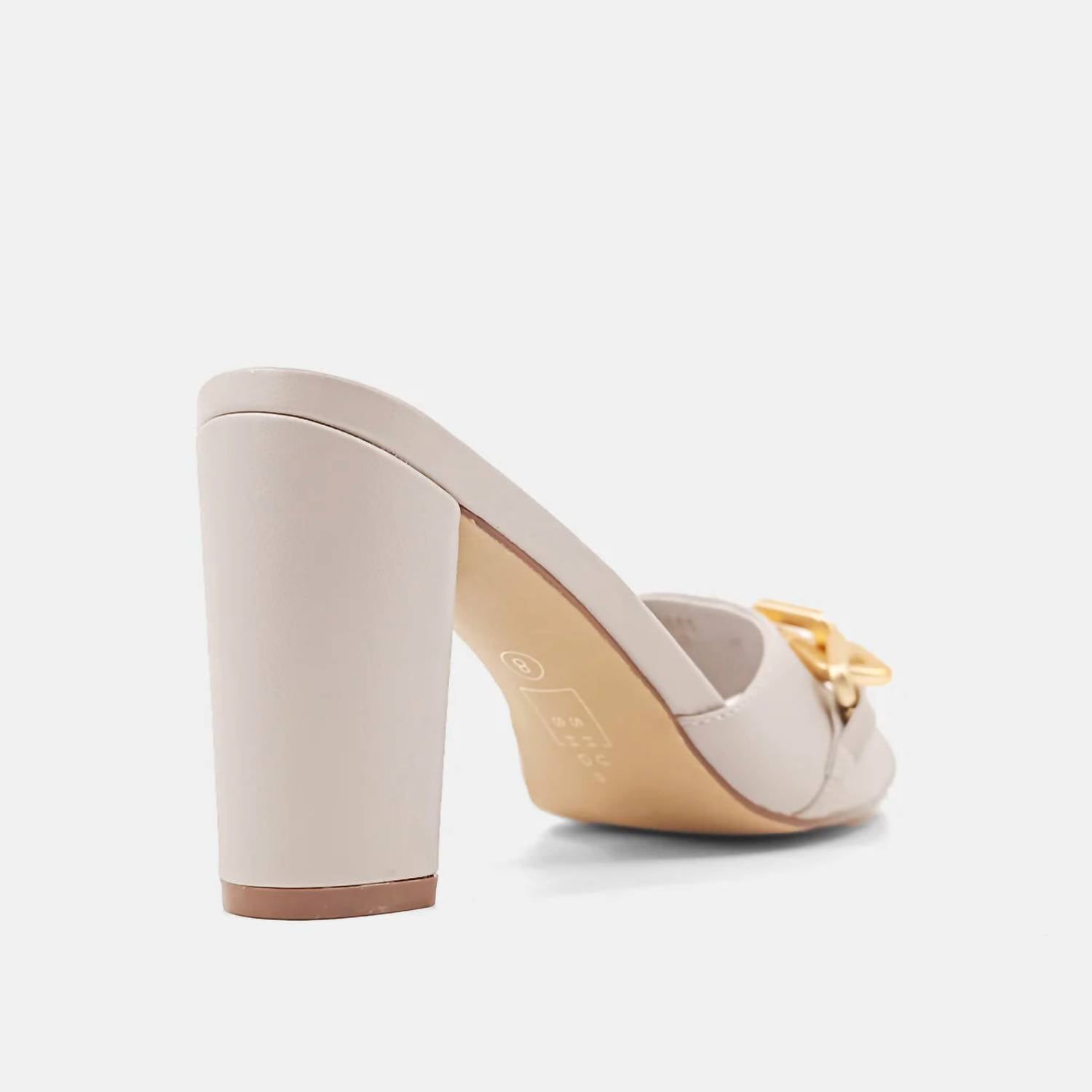 Женские туфли Fiona Slip On Heel из норки SHU SHOP, цвет mink — фото 4