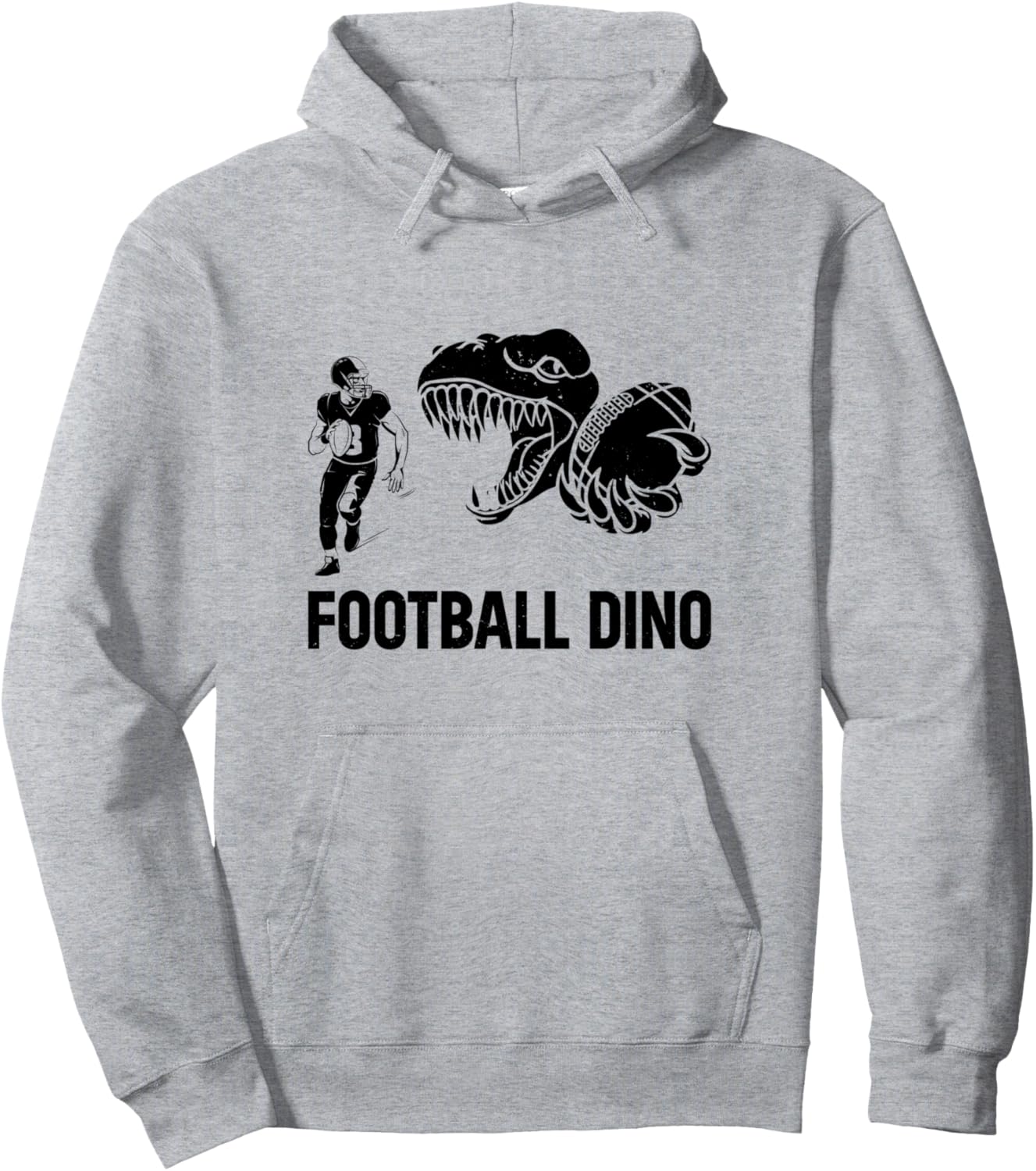 

Американский футбол, динозавры, футбольная толстовка с динозаврами Funny American Football Dinosaur, серый