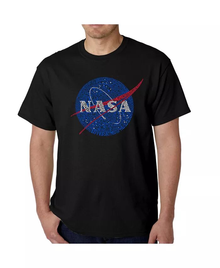 

Футболка мужская Word Art - логотип Nasa Meatball LA Pop Art, черный