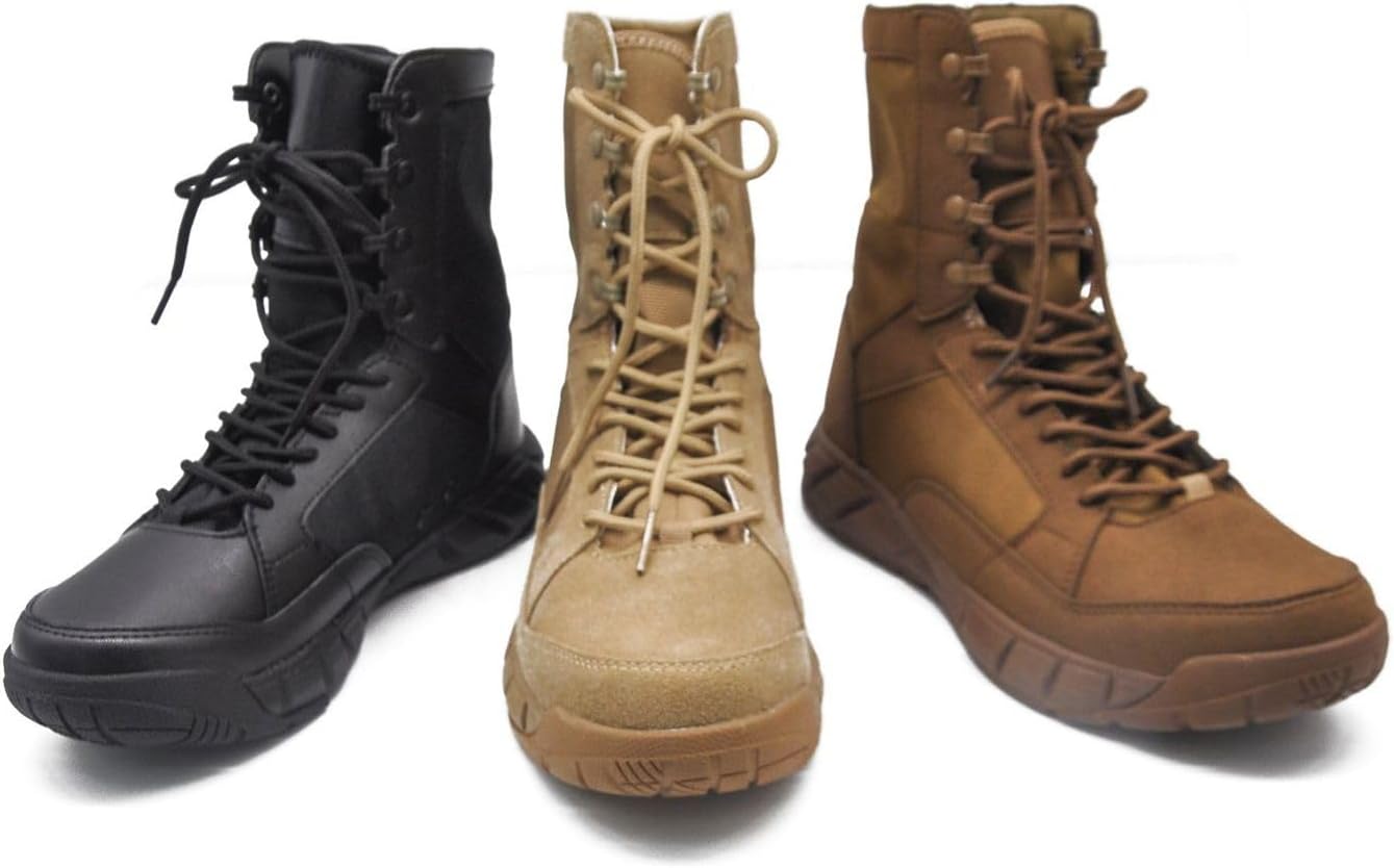 

Ботинки для джунглей на шнуровке, кожаные, в стиле милитари, боевые, для мужчин и женщин, легкие, дышащие, нескользящие, водонепроницаемые, для походов, путешествий и отдыха на природе Lokolucx, песочный