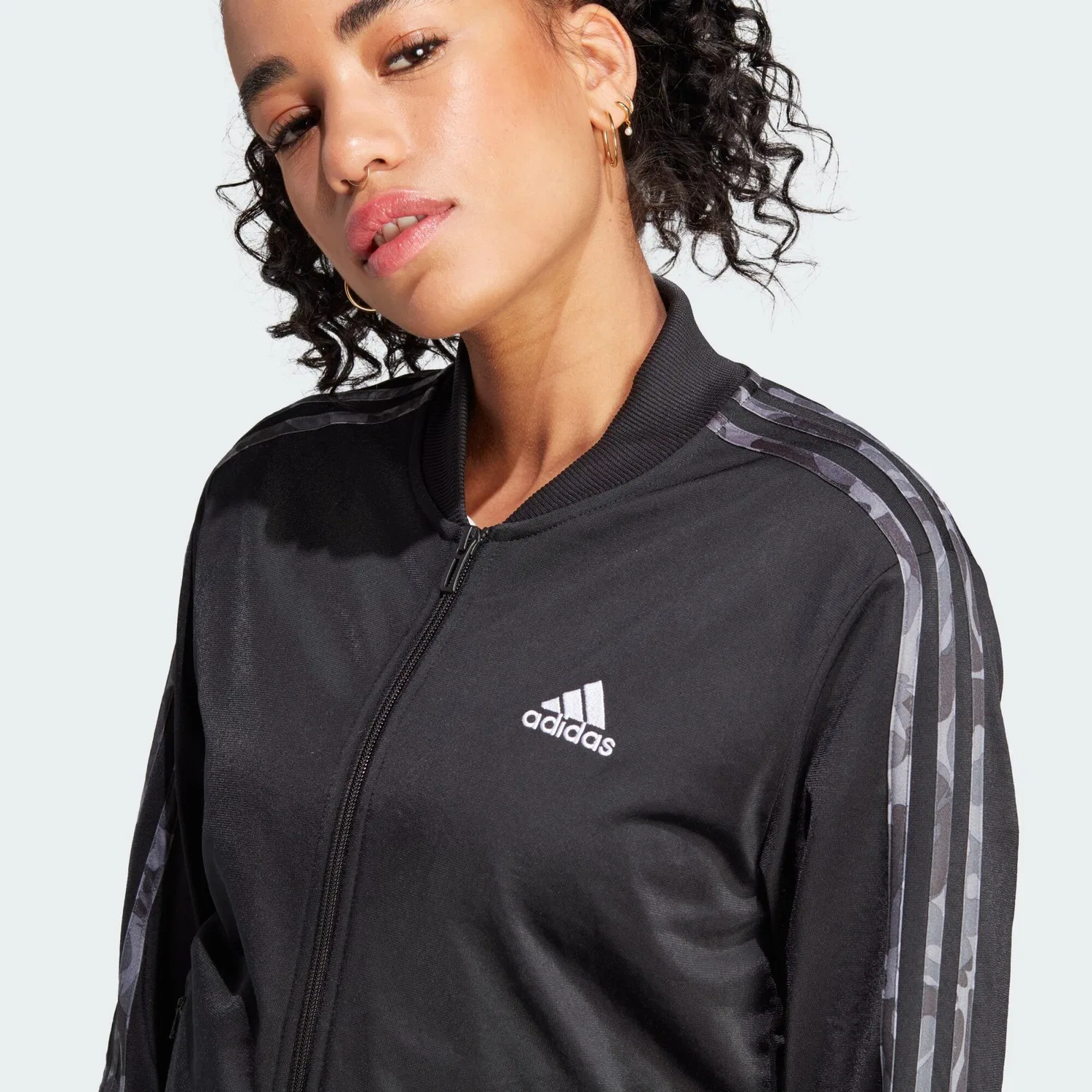 Мужской спортивный костюм с принтом Essentials 3-Streifen Adidas, Schwarz Bunt — фото 4