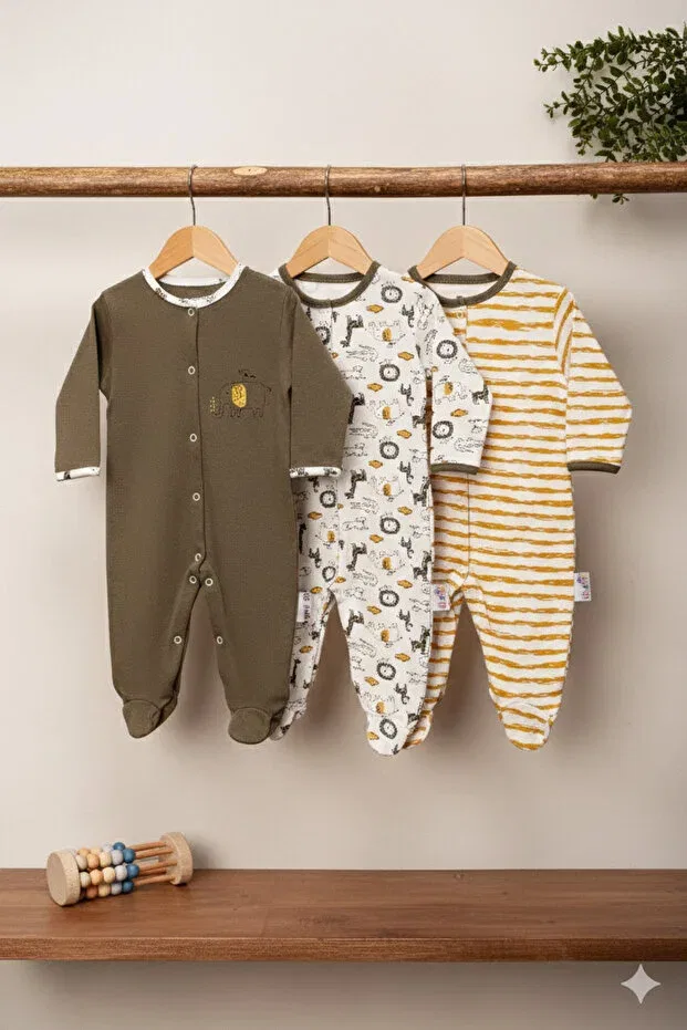 Детский комбинезон для мальчиков с принтом Basics Simurg Baby, Multicolor