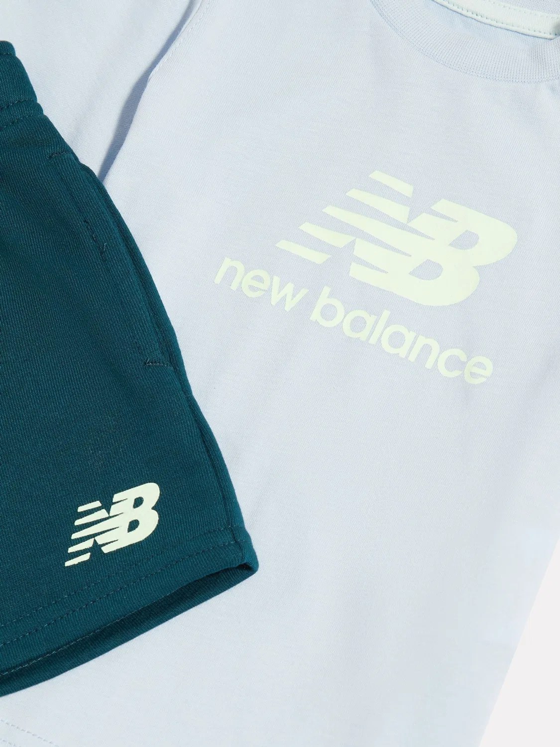 Комплект футболка и шорты, Light Blue New Balance — фото 3