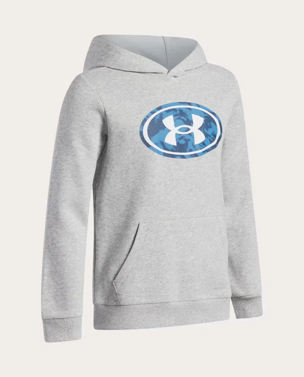 Детское худи для мальчиков из флиса Under Armour, Gris Medio — фото 3
