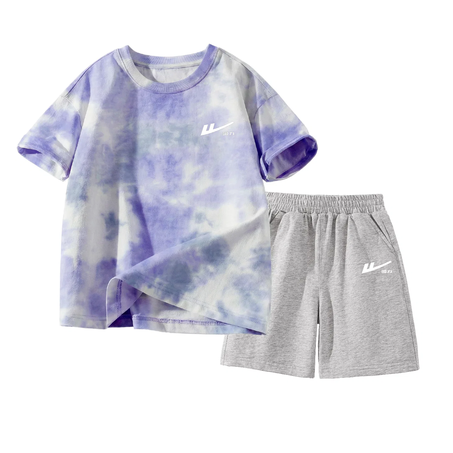 Детский спортивный комплект с принтом Warrior Little K, Purple/H White Warrior Little K-Gray/H White Warrior Little K, WARRIOR