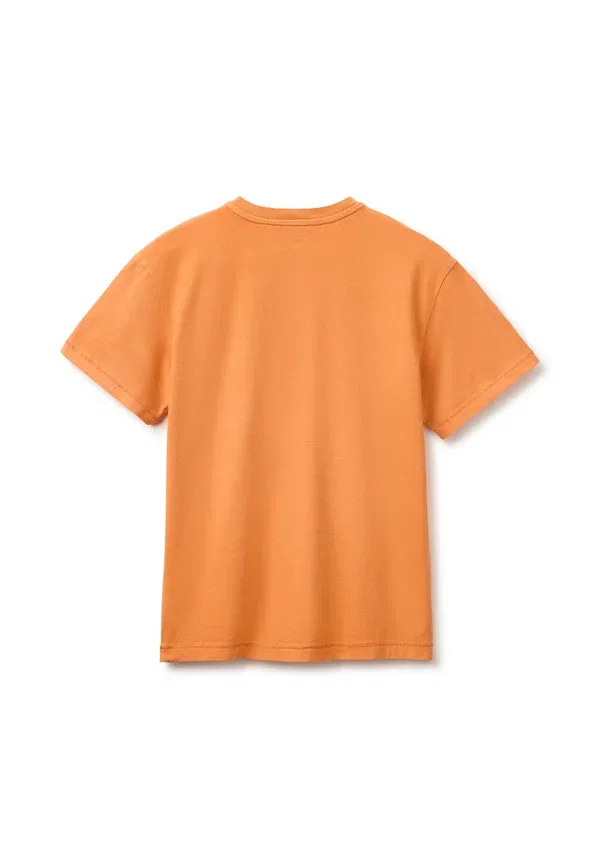 Свободная футболка с короткими рукавами и принтом United Colors Of Benetton, оранжевый — фото 2