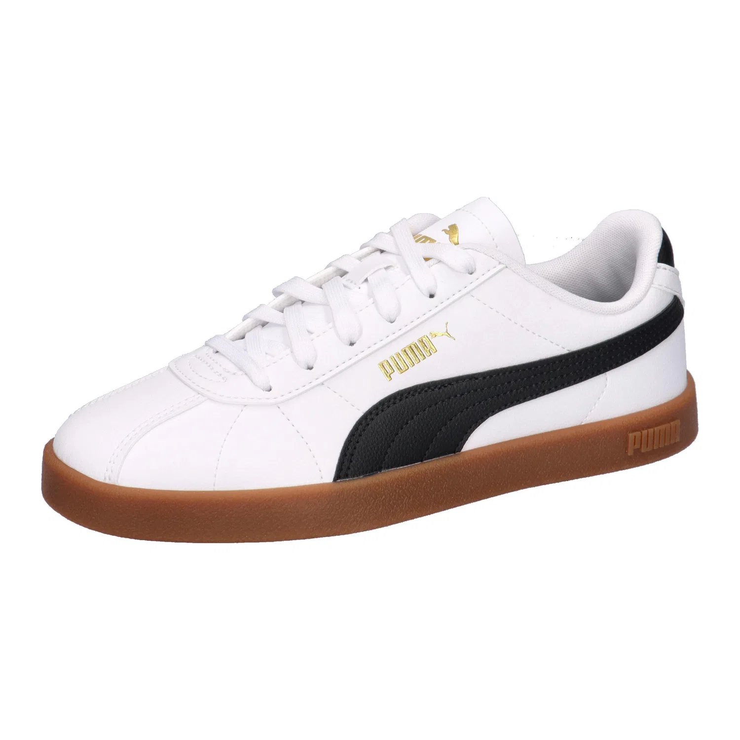 Детские кроссовки с гладким искусственным кожзаменителем Club II SL Jr Puma, Weiss