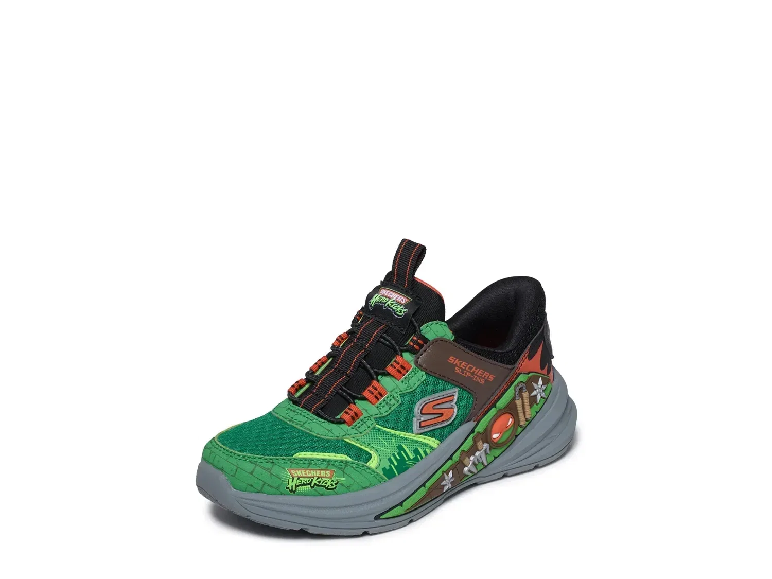 Кроссовки Hands Free Slip-ins Hyper-Quest Where's My Skechers, зеленый/мультиколор — фото 2