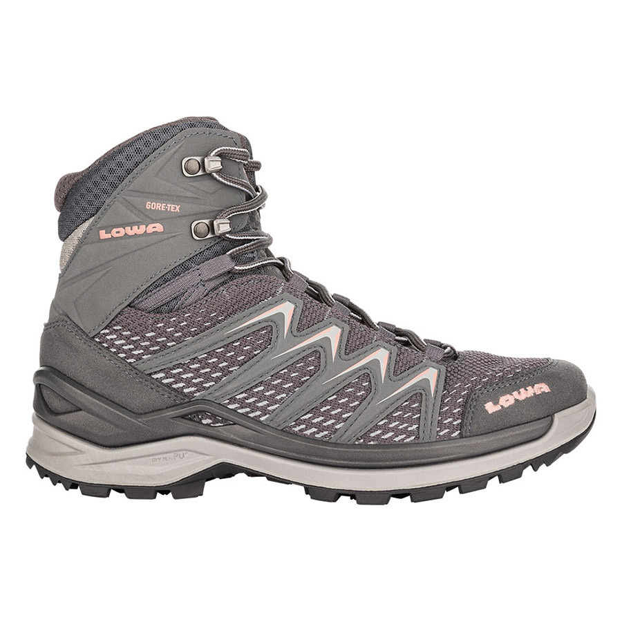 Женские ботинки Lowa Innox Pro GTX Mid высокие трекинговый, антрацитовый/розовый
