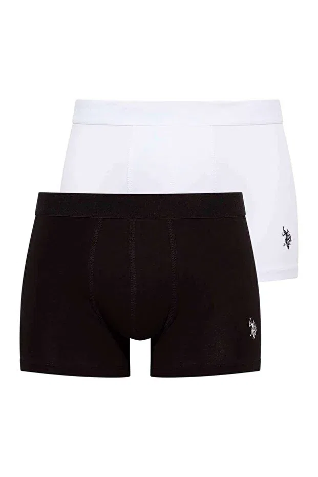 Мужские боксеры с принтом U.S. Polo Assn., White - Black